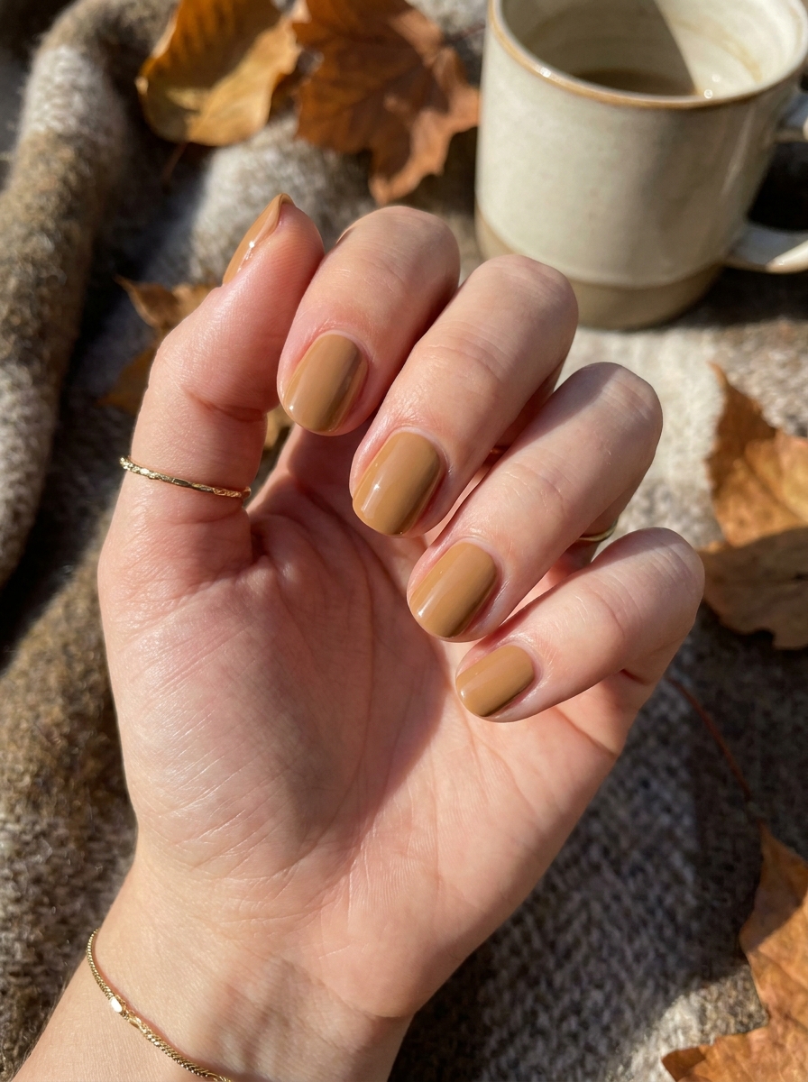 Caramel Brown als Herbst Nagelfarben Inspiration 2026